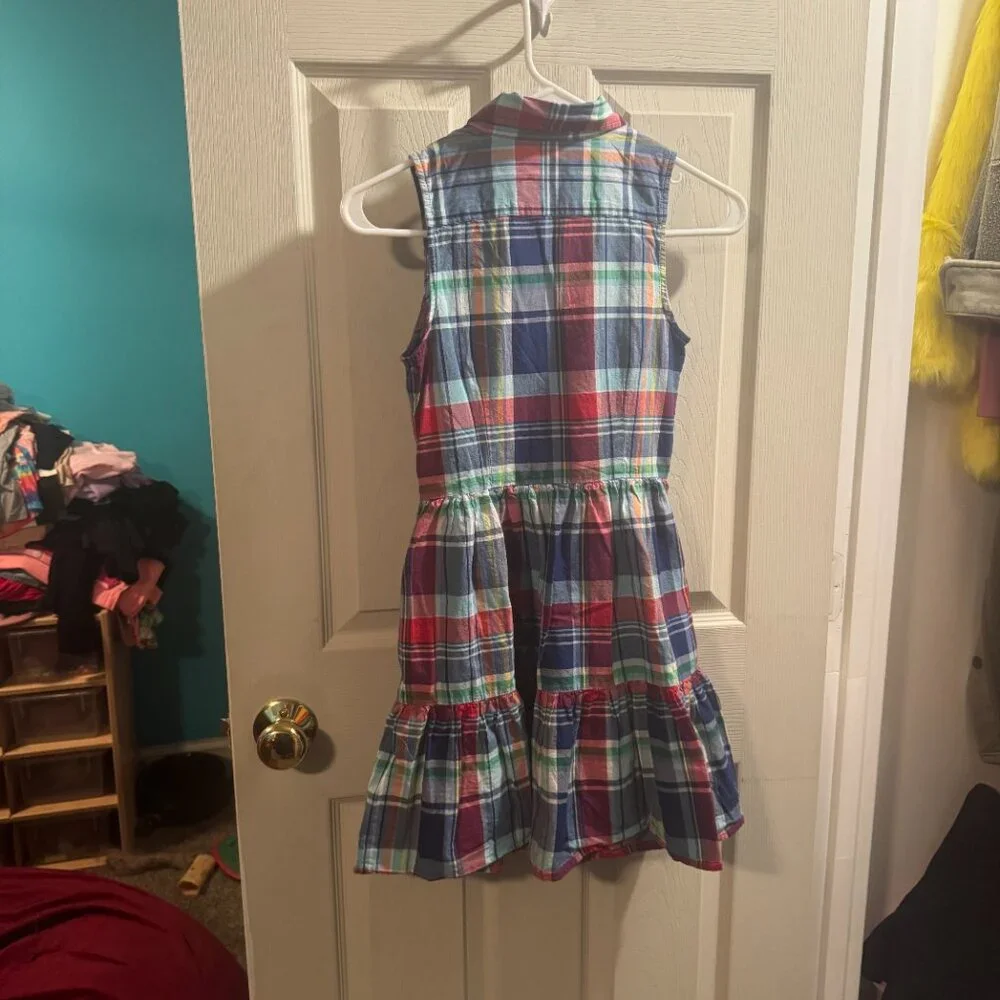 Ralph Lauren plaid madras dress - girls 10/12